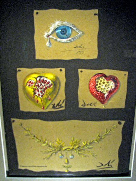 Colección joyas de Dali. Teatro Museo Dalí. Figueres, Girona.
