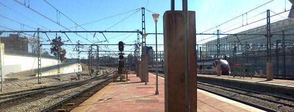 Estación
Estación, tren, vías, railes
