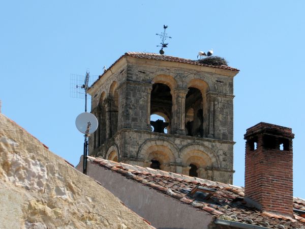 Pedraza (Segovia).
Palabras clave: nido cigueñas torre iglesia Pedraza (Segovia).