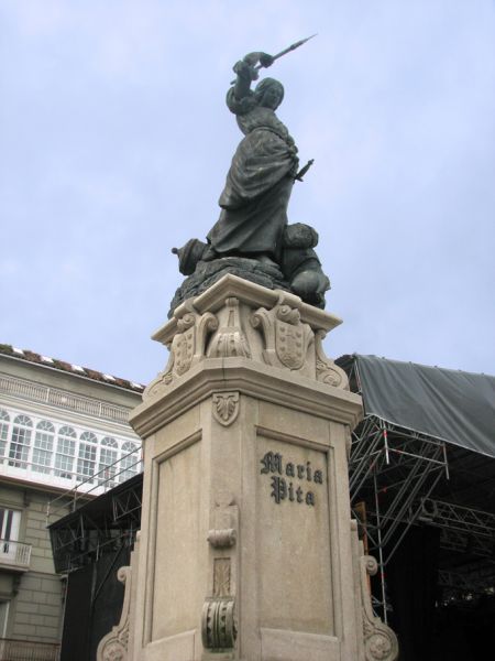 Monumento a María Pita. Plaza Mayor de A Coruña.
Palabras clave: coruña maria pita