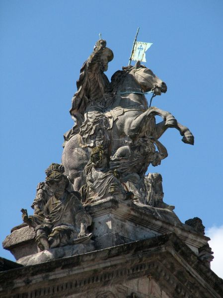 Apostol Santiago
Pazo de Raxoi.  Santiago de Compostela (A Coruña).
Palabras clave: Pazo,Raxoi,Santiago,Compostela,A Coruña,Apostol,Santiago,estatua