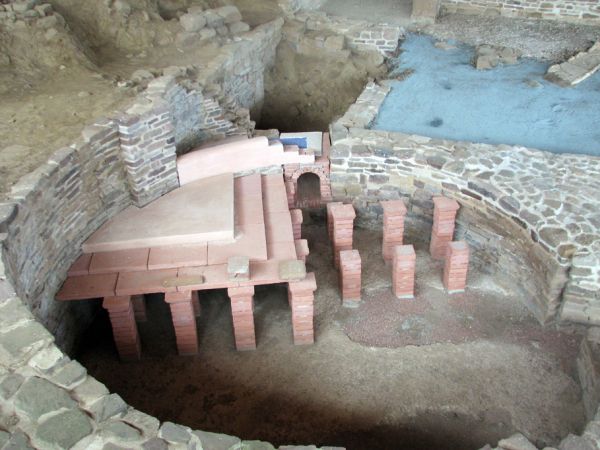 Villa romana. Termas. Excavaciones de Camesa-Rebolledo (Cantabria)

