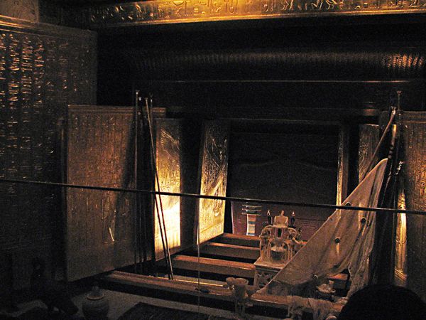 Reconstrucción cámara funeraria de Tutankhamon
