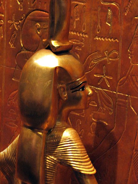 Tesoro de Tutankhamon. Templete canópico. Detalle
