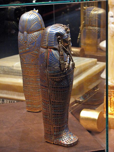 Tesoro de Tutankhamon. Sarcófago canópico.
