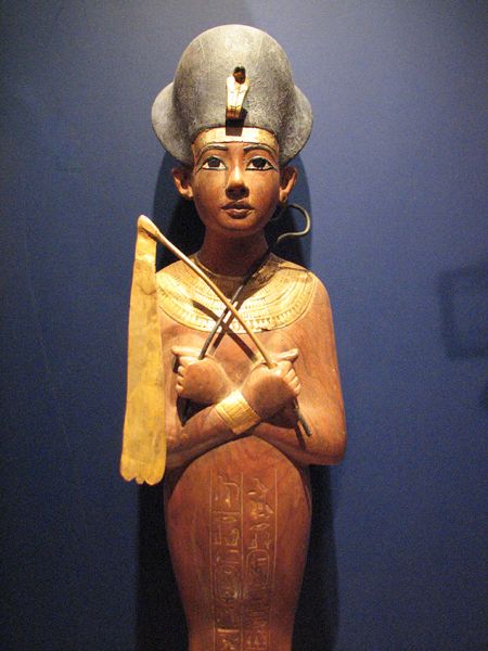 Tesoro de Tutankhamon. Figurita Ushabti.
