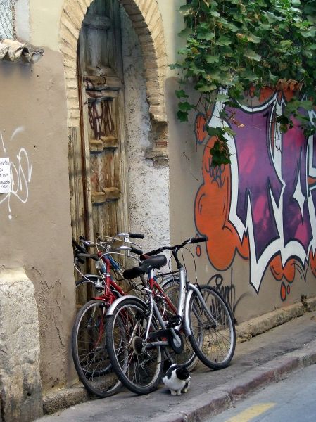 bicicletas en callejón
Palabras clave: bicicleta