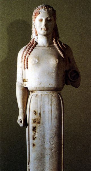 Koré. Museo de la Acrópolis de Atenas. Grecia.
Palabras clave: Koré. Museo de la Acrópolis de Atenas. Grecia.
