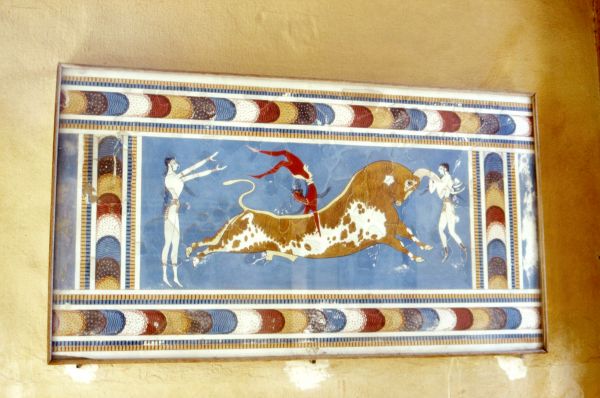 Fresco minoico de tauromaquia. Knossos, en la isla de Creta (Grecia)
Palabras clave: Fresco minoico de tauromaquia. Knossos, en la isla de Creta (Grecia)