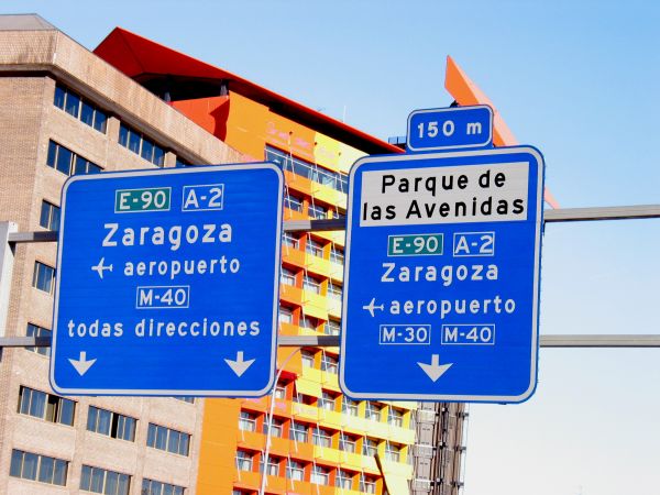 señalización de autovía
