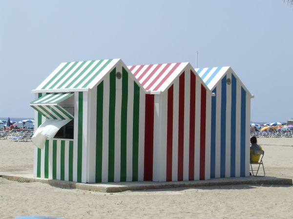 casetas de playa
Palabras clave: playa,casetas
